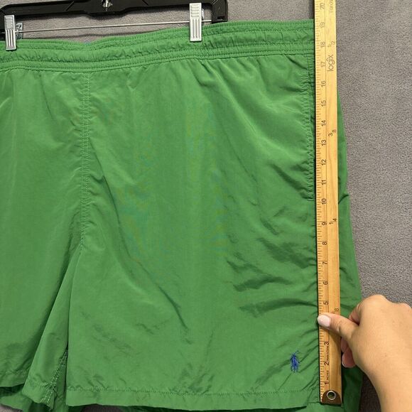 Polo Ralph Lauren Swim Trunks Mens 3XB 3X Big & Tall Green Drawstring Beach - Picture 11 of 11